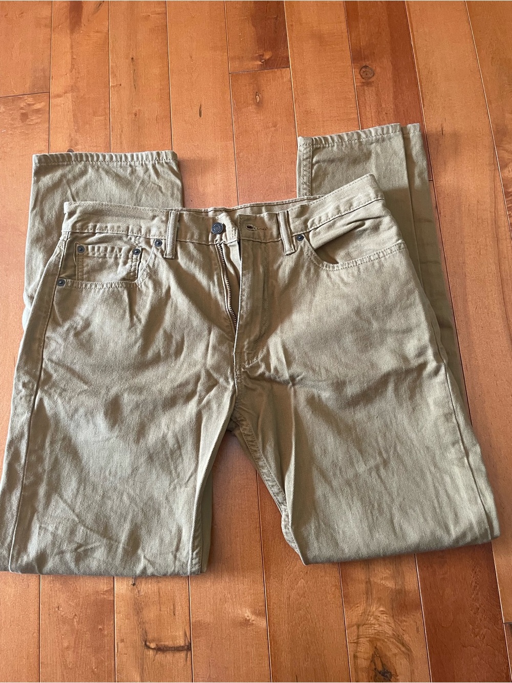 Levi's 505 Straight-Leg Pants in khaki